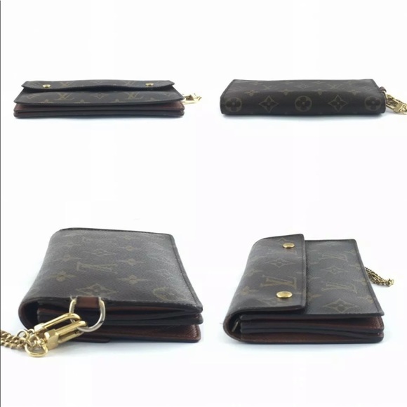 AUTHENTIC Louis Vuitton LV Monogram Accordion Wallet Wristlet Clutch Bag - Picture 5 of 10